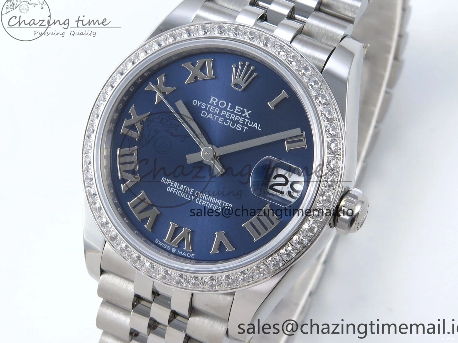 Dial Best Blue Jubilee 1:1 ARF Bezel Edition DateJust Roman 904L 2688 on Bracelet Diamonds SS 31 Steel 278384RBR ETA 0423